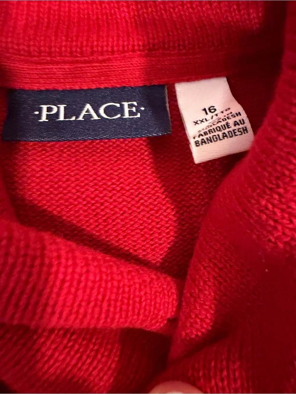 The Children’s Place Boys Christmas Fair Isle Shawl Collar Sweater Size 14 (XL)